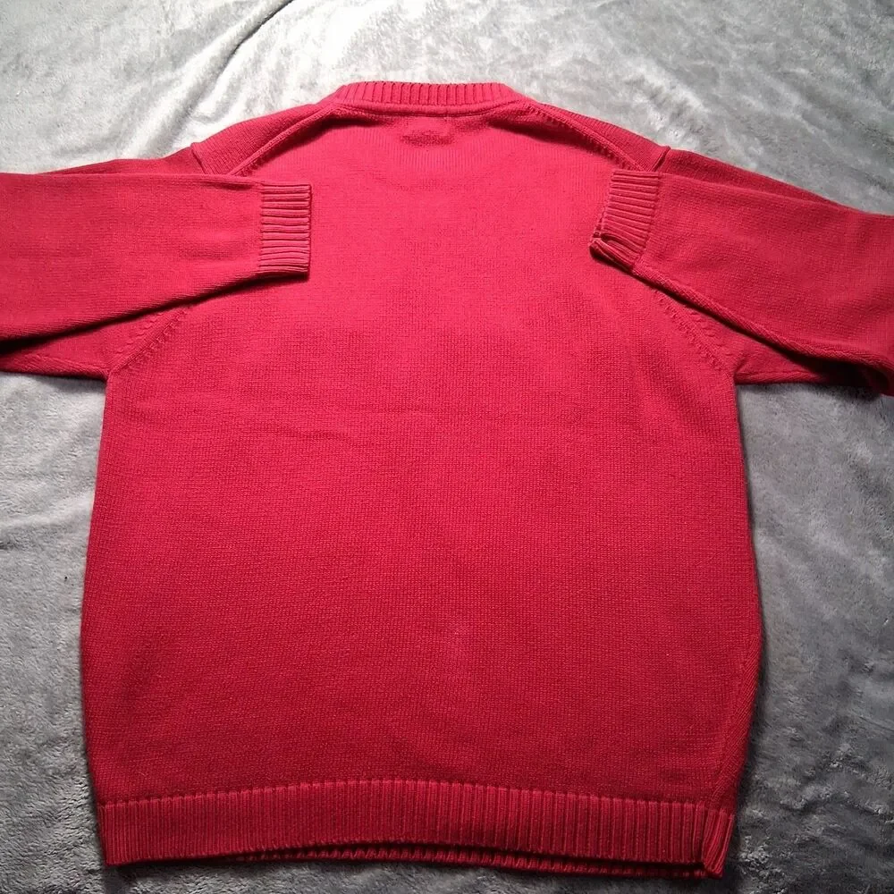 Ll Bean knit Sweater xlt‎ red pullover crewneck 0 FW85